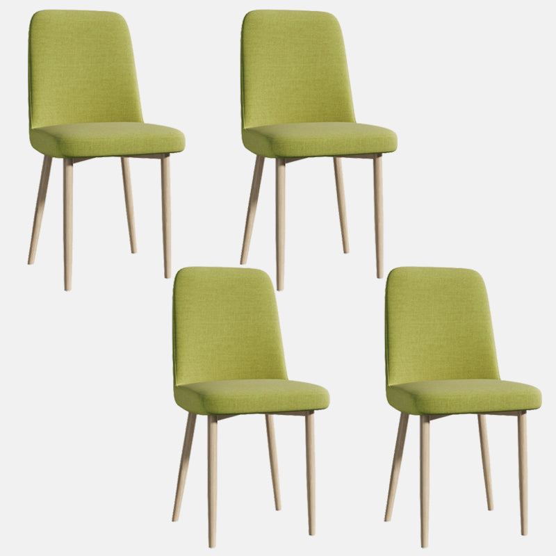 Sedia da interno a base di legno 16 '' sedia parsons larga con 4 gambe per il ristorante