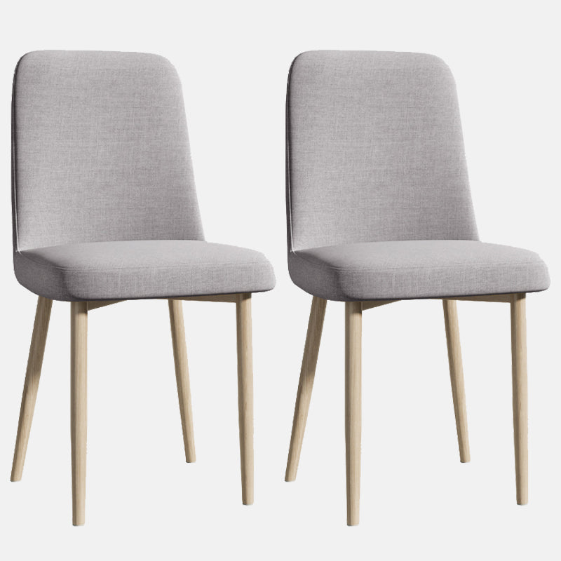 Sedia da interno a base di legno 16 '' sedia parsons larga con 4 gambe per il ristorante