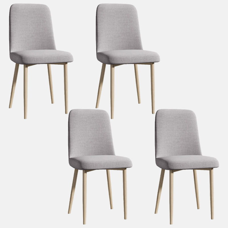 Sedia da interno a base di legno 16 '' sedia parsons larga con 4 gambe per il ristorante