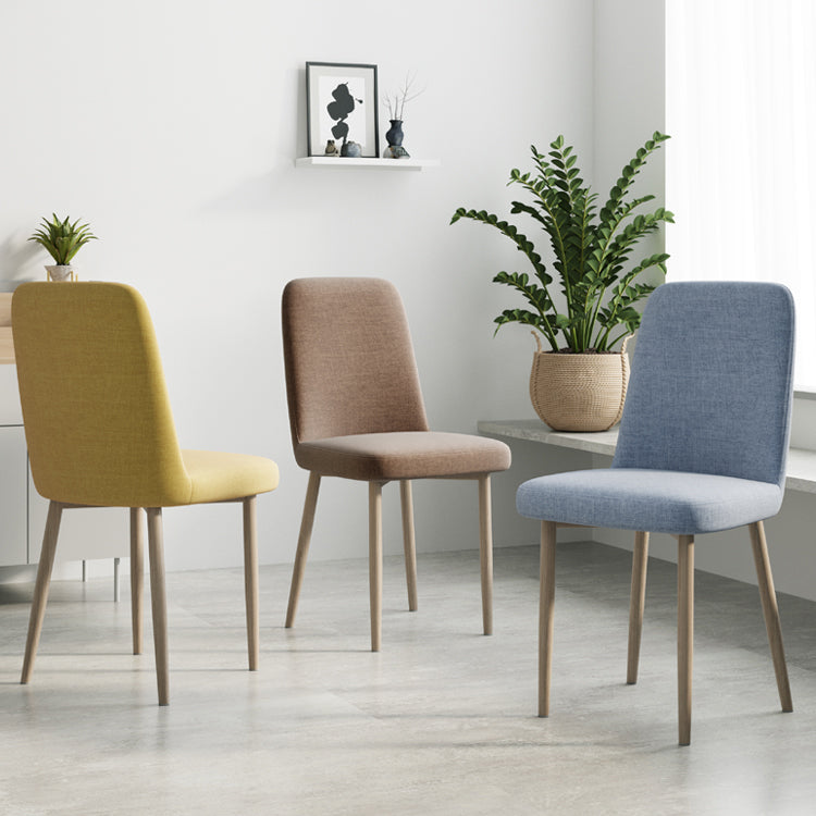 Sedia da interno a base di legno 16 '' sedia parsons larga con 4 gambe per il ristorante