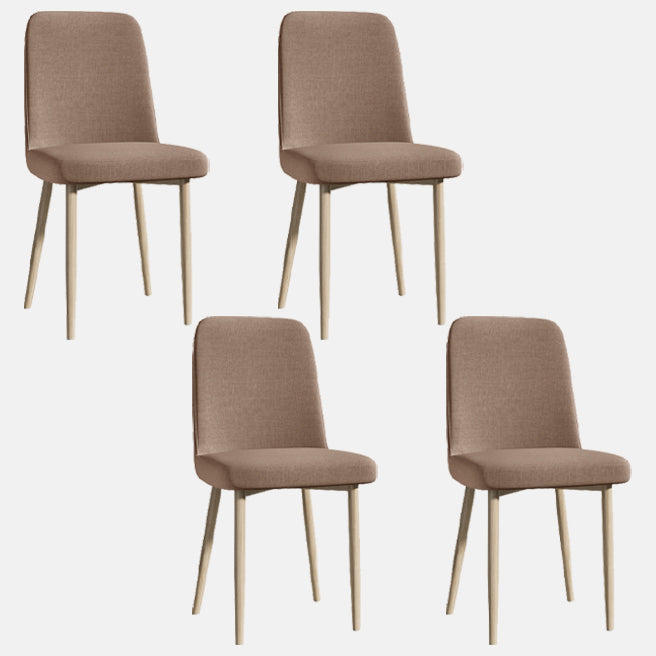 Sedia da interno a base di legno 16 '' sedia parsons larga con 4 gambe per il ristorante