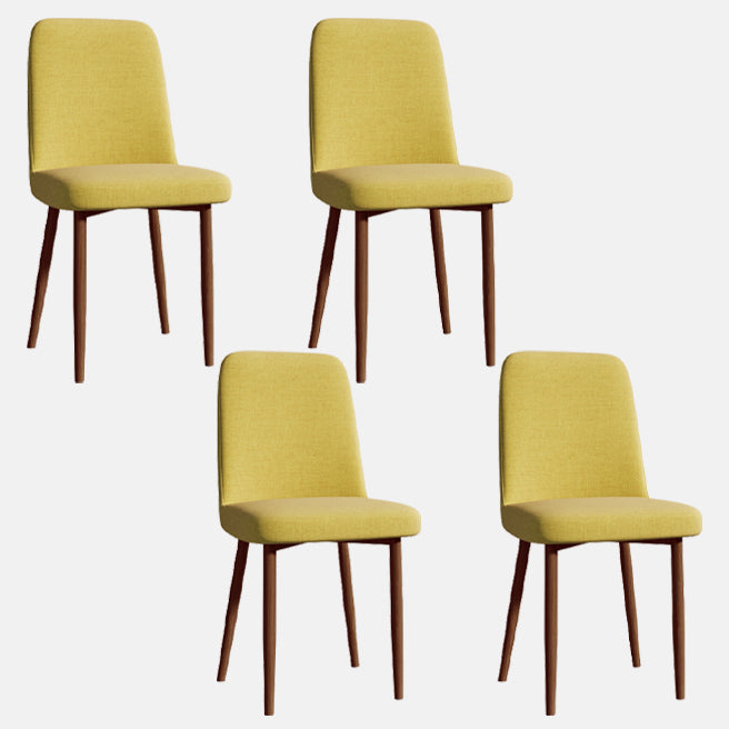 Sedia da interno a base di legno 16 '' sedia parsons larga con 4 gambe per il ristorante