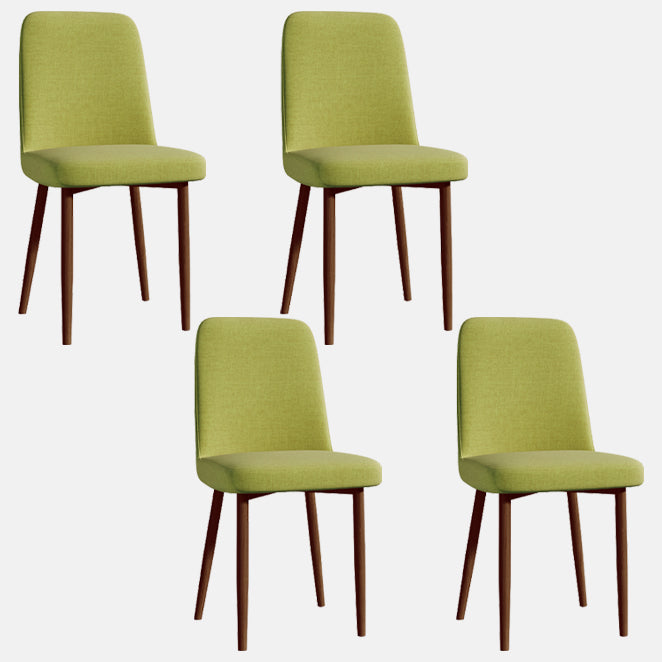 Sedia da interno a base di legno 16 '' sedia parsons larga con 4 gambe per il ristorante