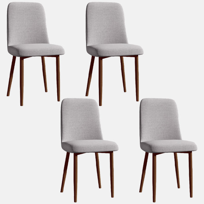 Sedia da interno a base di legno 16 '' sedia parsons larga con 4 gambe per il ristorante