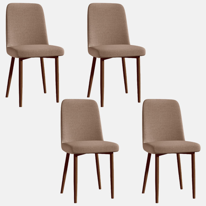 Sedia da interno a base di legno 16 '' sedia parsons larga con 4 gambe per il ristorante