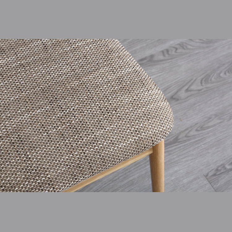 Chaise latéral de chaise latéral ouverte en chêne blanc de couleur blanche Scandinave avec jambes naturelles