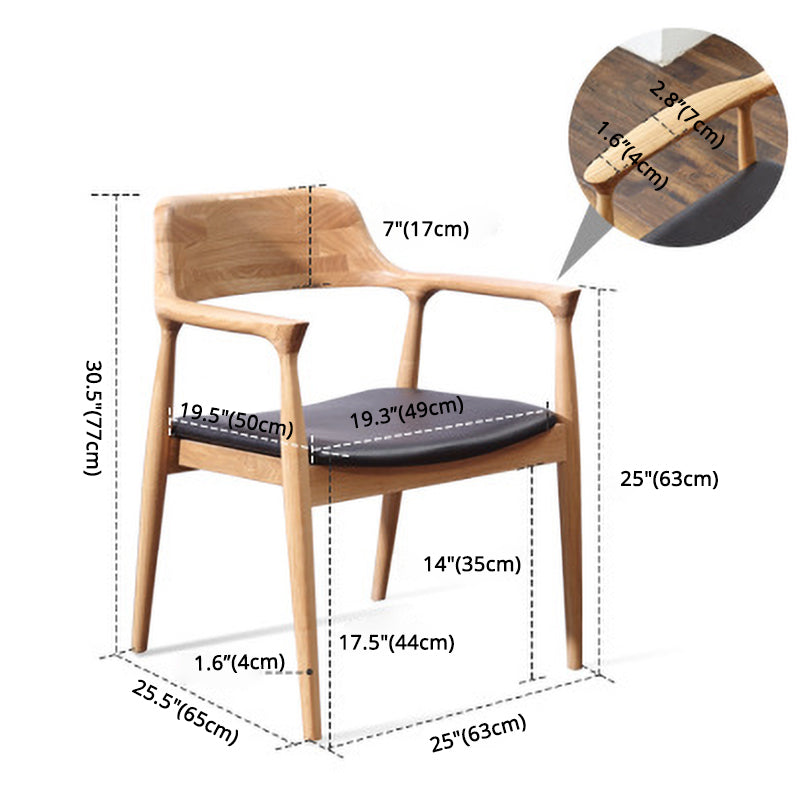 Chaise de salle à manger de style contemporain en bois massif ouvert à l'arrière pour restauration pour restaurant