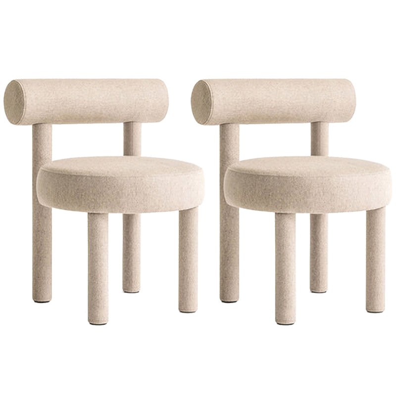 Contemporary Style Matte Finish Side Chair Open Back Dining Side Chair for Dining Room