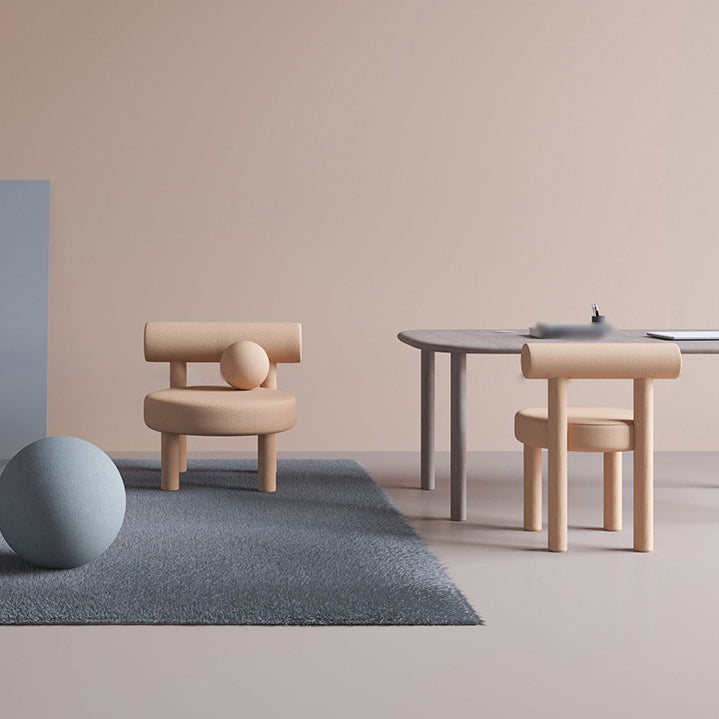 Contemporary Style Matte Finish Side Chair Open Back Dining Side Chair for Dining Room