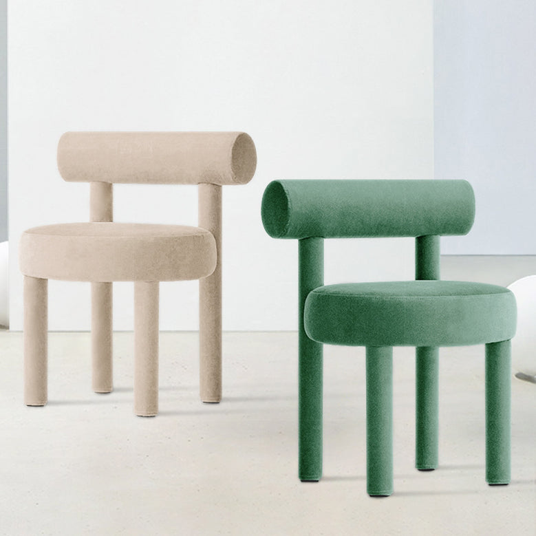 Contemporary Style Matte Finish Side Chair Open Back Dining Side Chair for Dining Room