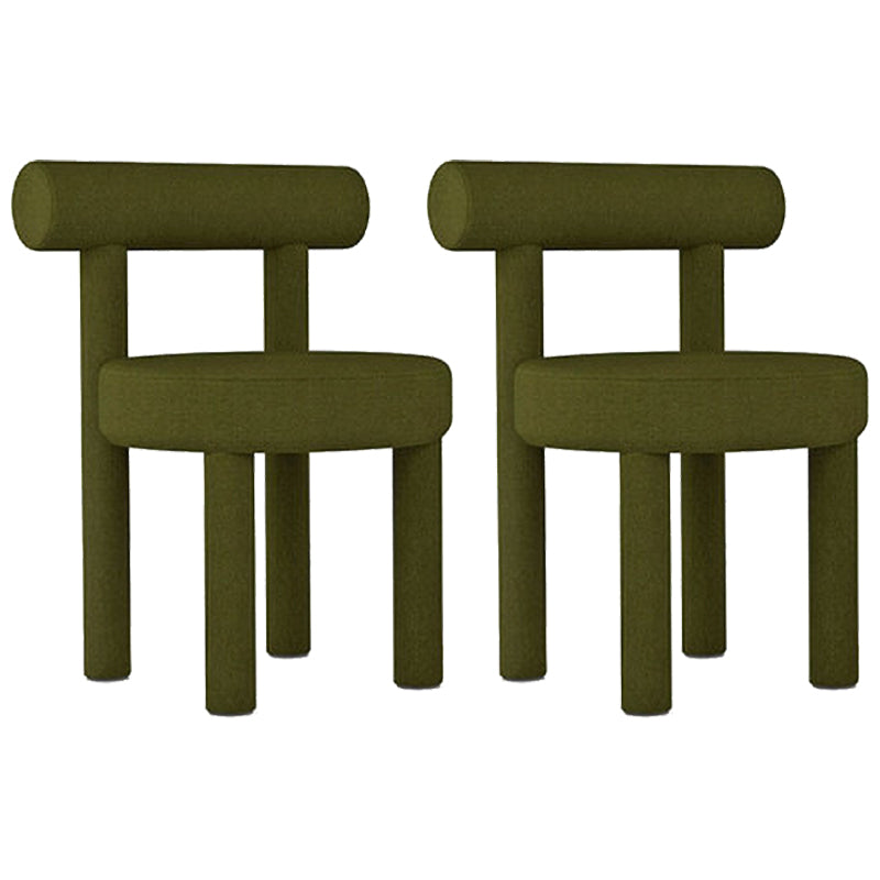 Contemporary Style Matte Finish Side Chair Open Back Dining Side Chair for Dining Room