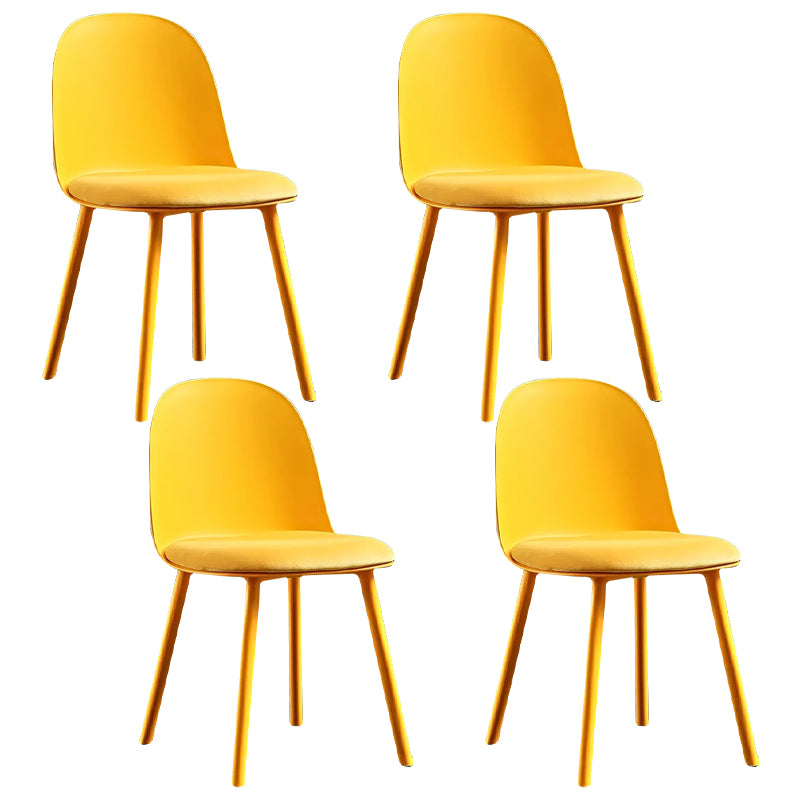 Chaise latéral en métal de style glam