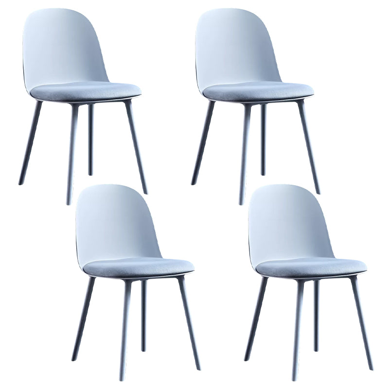 Chaise latéral en métal de style glam