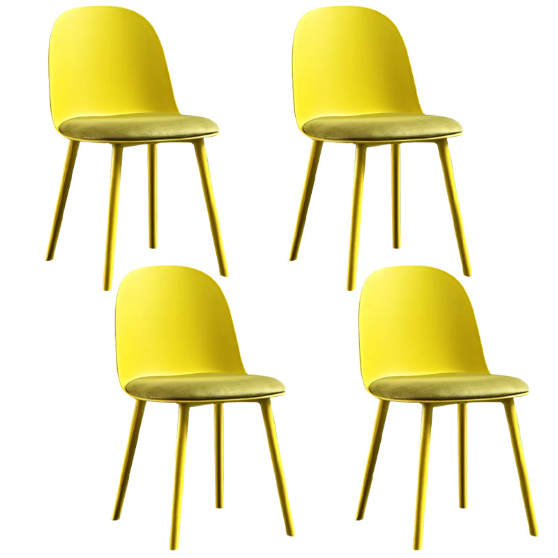 Chaise latéral en métal de style glam