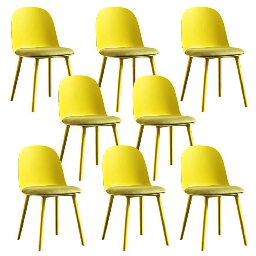 Chaise latéral en métal de style glam