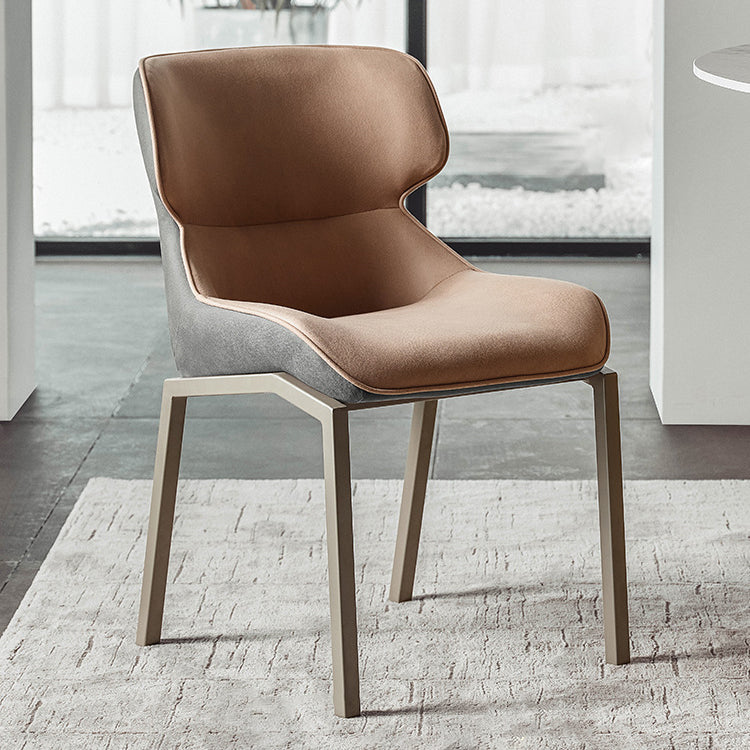 Metal Contemporary Dining Room Side Chair Parsons Matte Finish Dining Chair