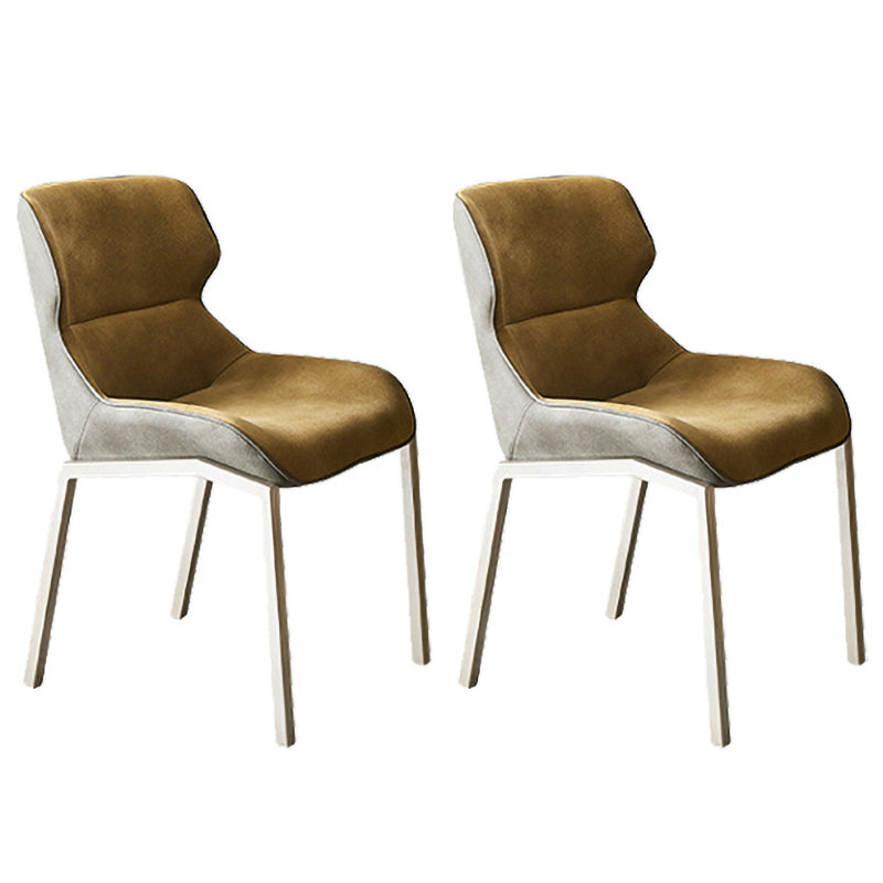 Metal Contemporary Dining Room Side Chair Parsons Matte Finish Dining Chair