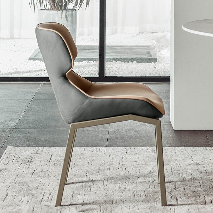 Metal Contemporary Dining Room Side Chair Parsons Matte Finish Dining Chair