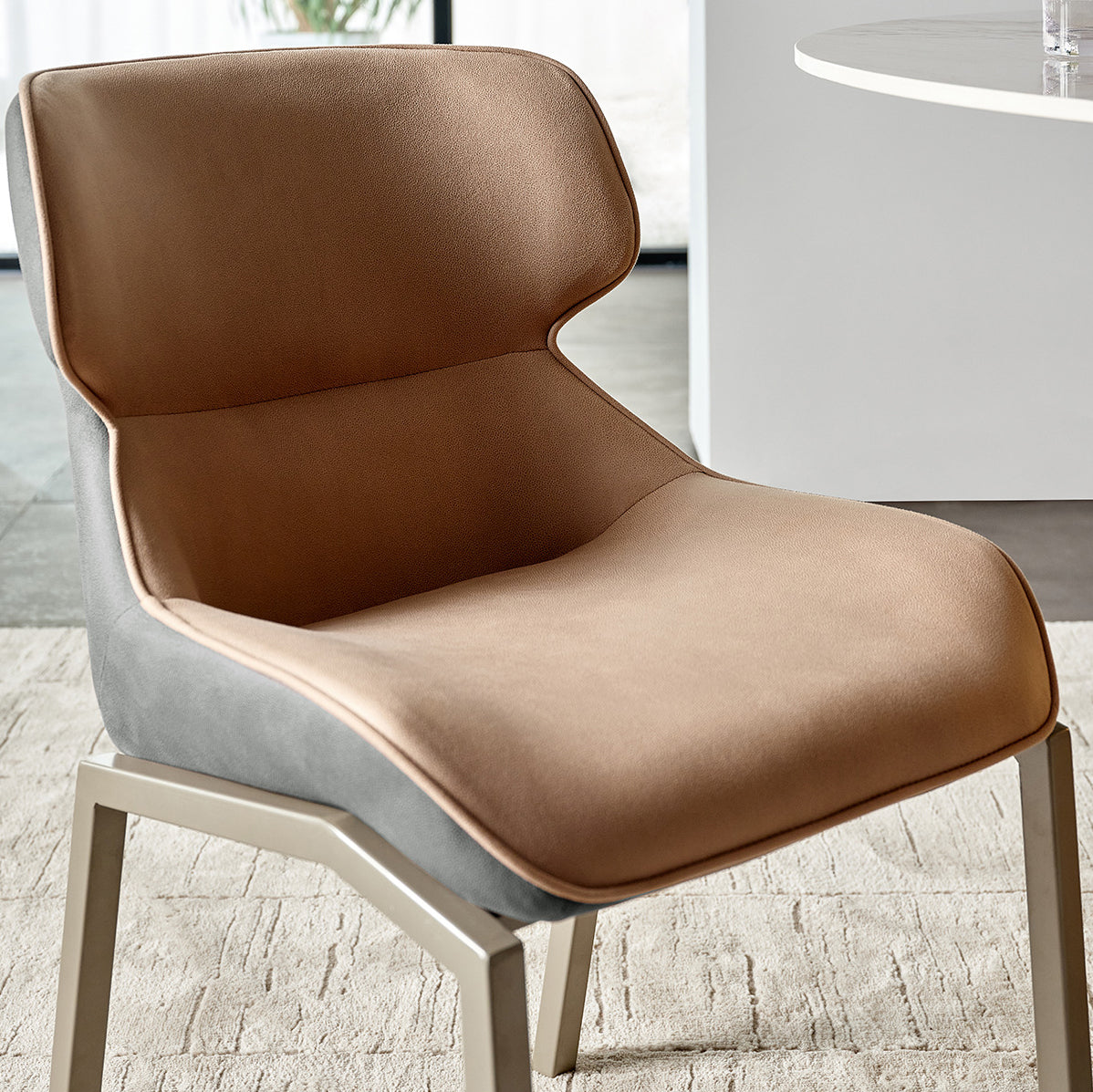 Metal Contemporary Dining Room Side Chair Parsons Matte Finish Dining Chair