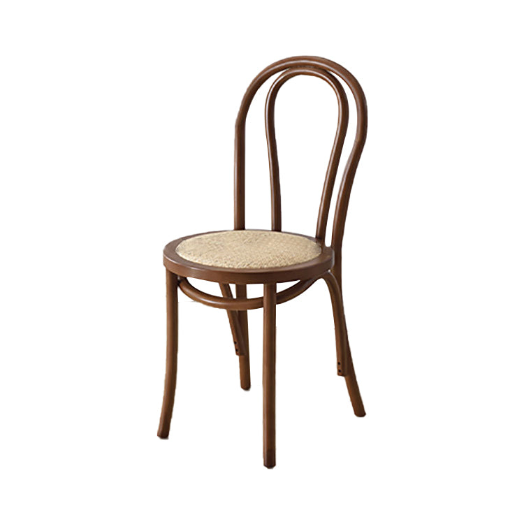 Salle à manger de cuisine moderne Birch Wood Chaise Windsor Back Tempaies côté latérale