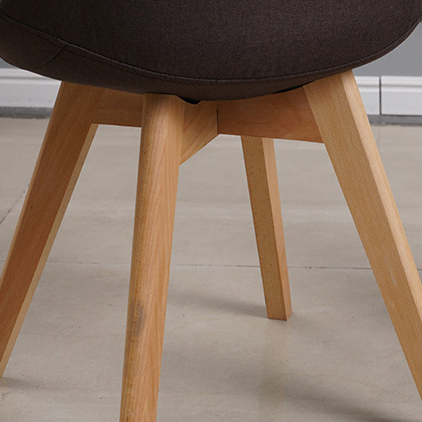 Wood Scandinave Brasserie Plaide 17 '' Wide Parsons Chaies Dining