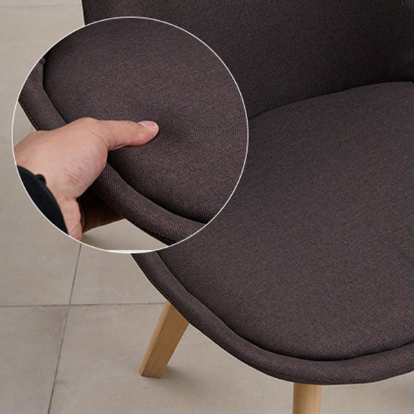 Wood Scandinave Brasserie Plaide 17 '' Wide Parsons Chaies Dining