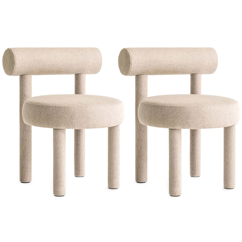 Contemporary Side Wood Dining Room Chair Open Back Dining Side Chair for Home Use