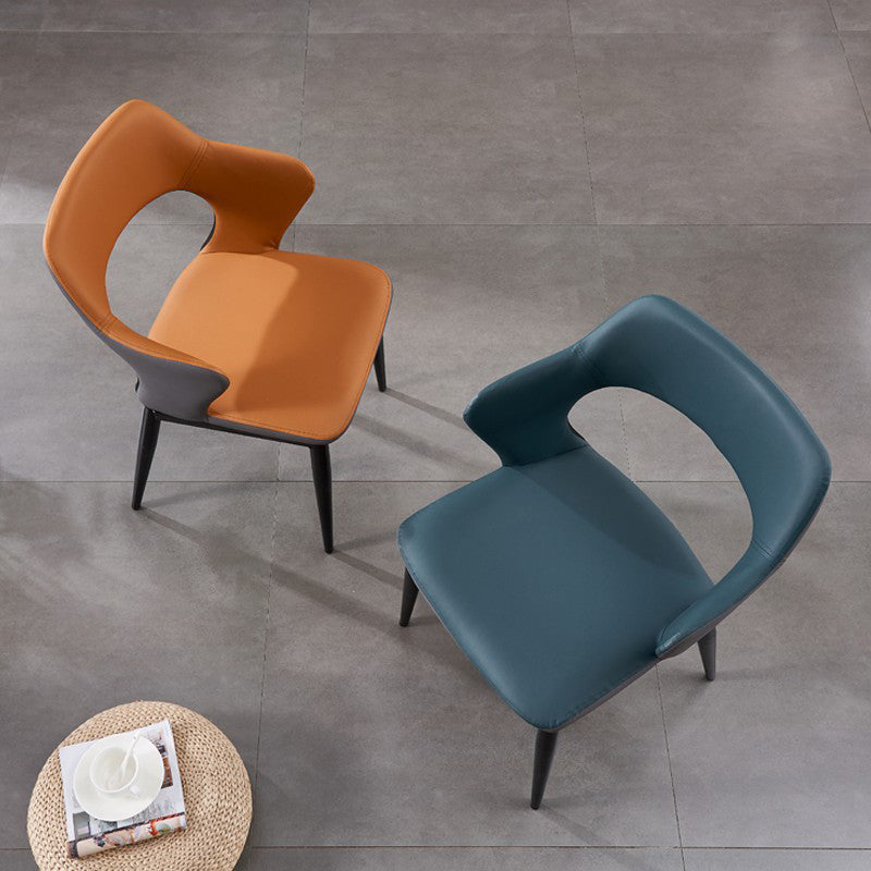 Zeitgenössischer Esstuhl gepolsterte offene Essnamenstuhl für Zuhause