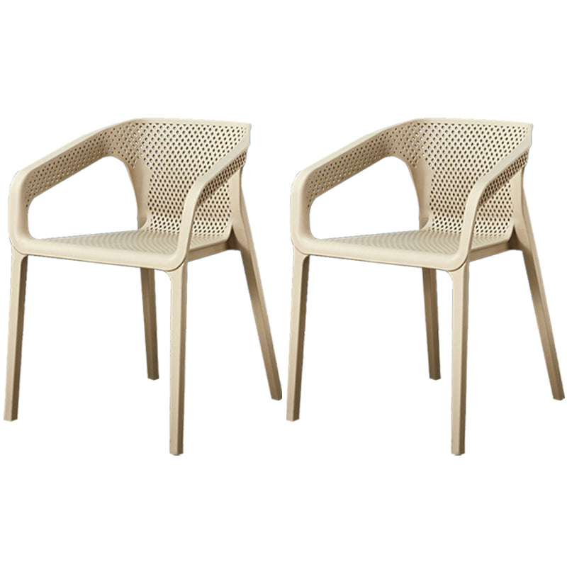 Glamstil 20 '' Weit plastischer Seitenstuhl fester Rückenstuhl mit 4 Beinen für den Heimgebrauch