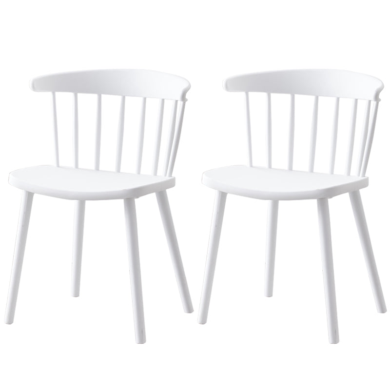 Modern Plastic Winsor Chair 30"H Acrylic Dining Chair for Restaurant Bedroom
