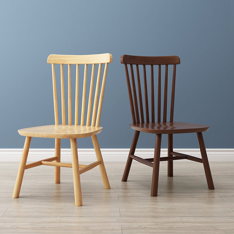 Chaise de salle à manger carrée en bois de cuisine contemporaine Windsor Back Dining Dining Side Fictor