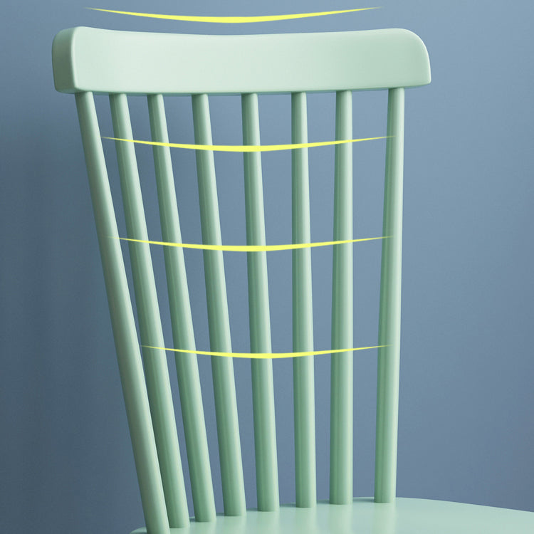 Chaise de salle à manger carrée en bois de cuisine contemporaine Windsor Back Dining Dining Side Fictor