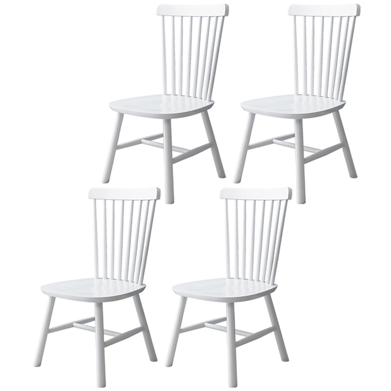 Chaise de salle à manger carrée en bois de cuisine contemporaine Windsor Back Dining Dining Side Fictor