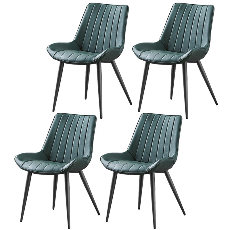 Sedia da pranzo in stile glam sedia wingback parsons sedia con 4 gambe in metallo per uso domestico