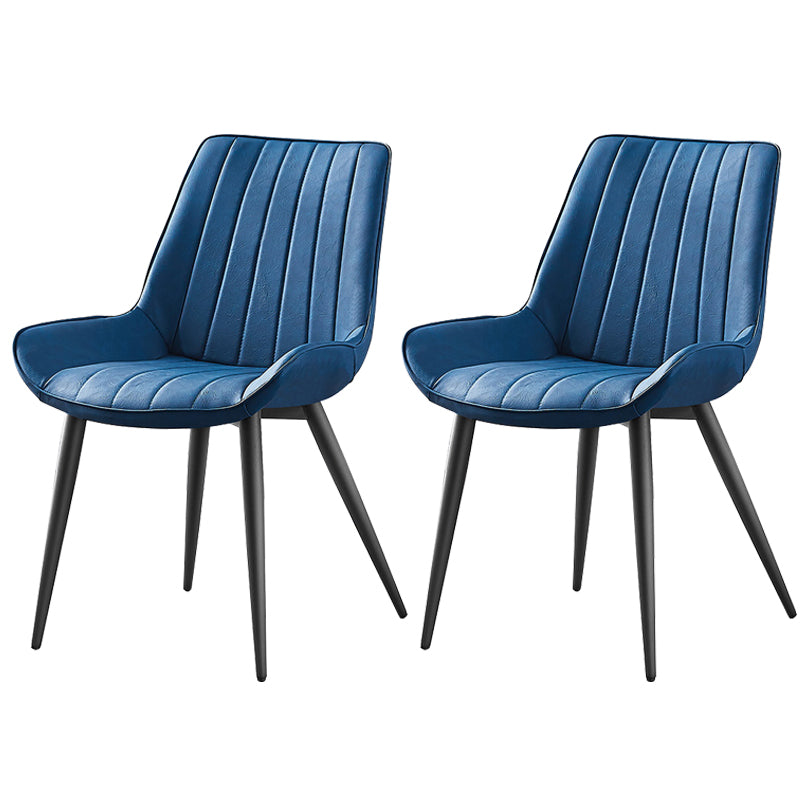 Sedia da pranzo in stile glam sedia wingback parsons sedia con 4 gambe in metallo per uso domestico