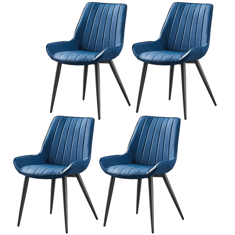 Sedia da pranzo in stile glam sedia wingback parsons sedia con 4 gambe in metallo per uso domestico