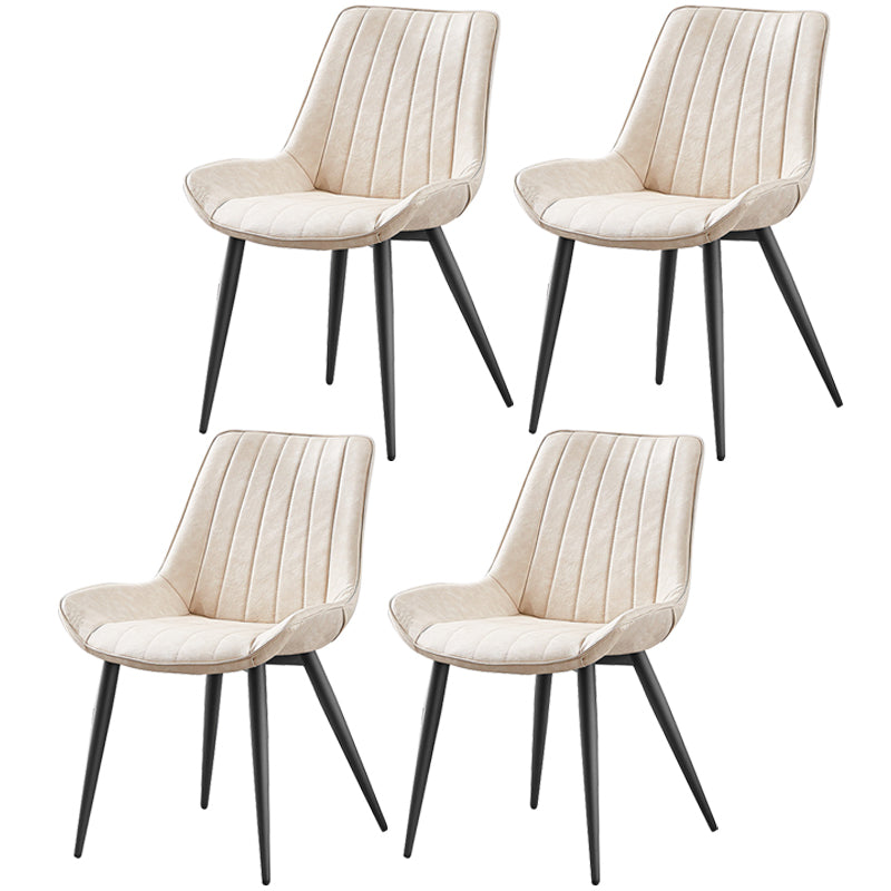 Sedia da pranzo in stile glam sedia wingback parsons sedia con 4 gambe in metallo per uso domestico