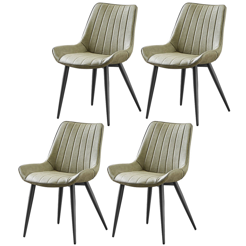 Sedia da pranzo in stile glam sedia wingback parsons sedia con 4 gambe in metallo per uso domestico
