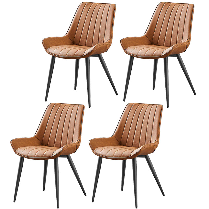 Sedia da pranzo in stile glam sedia wingback parsons sedia con 4 gambe in metallo per uso domestico
