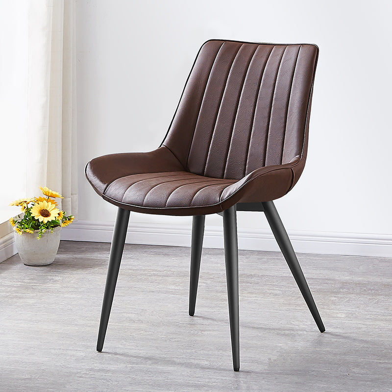 Sedia da pranzo in stile glam sedia wingback parsons sedia con 4 gambe in metallo per uso domestico