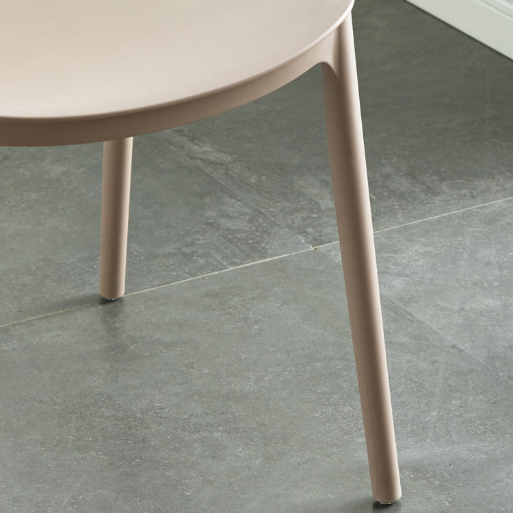 Sedia da sala da pranzo contemporanea in plastica aperta sedia laterale impilabile