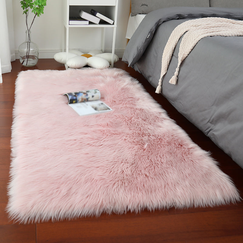 Funky Simplicity Shag Rug Comfort Solid Area Carpet Polypropylene Washable Rug for Home Decoration