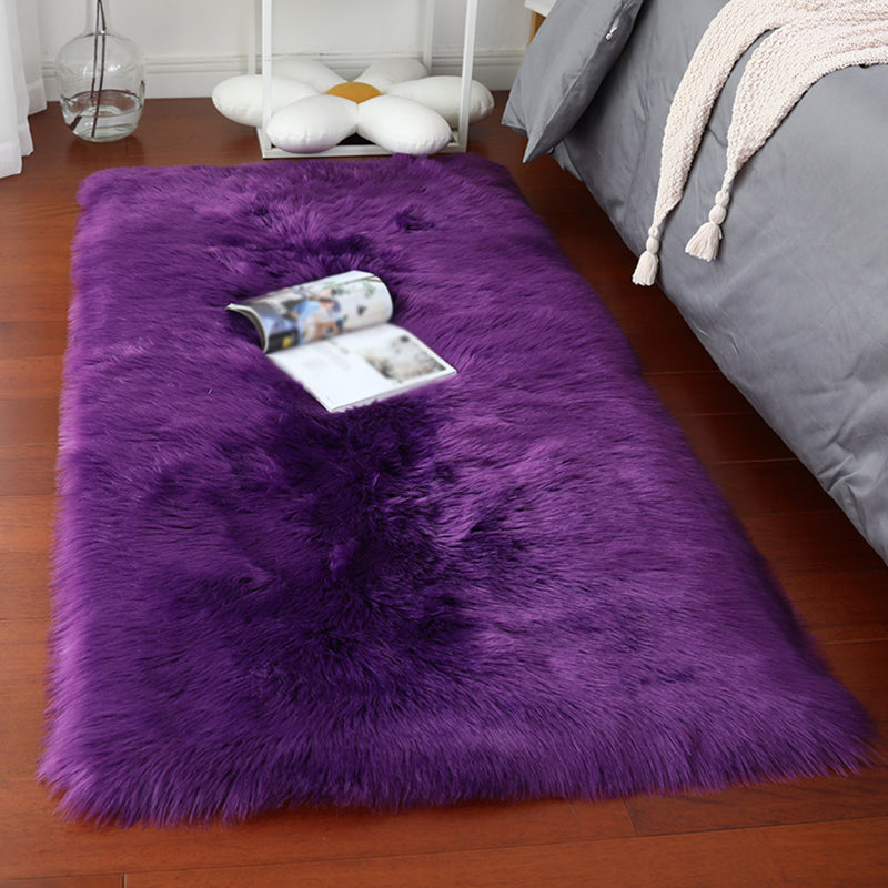 Funky Simplicity Shag Rug Comfort Solid Area Carpet Polypropylene Washable Rug for Home Decoration