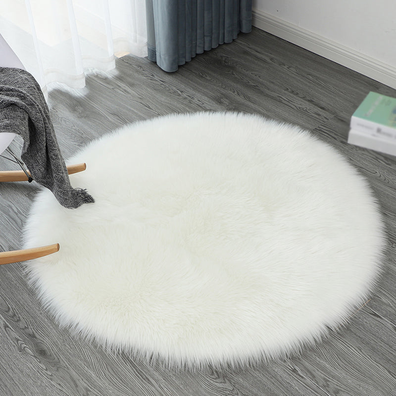Simplicité tapis rond décontracté