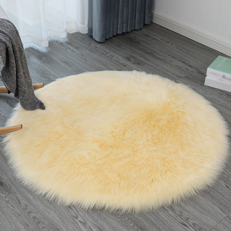 Simplicité tapis rond décontracté