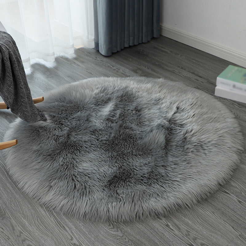 Simplicité tapis rond décontracté