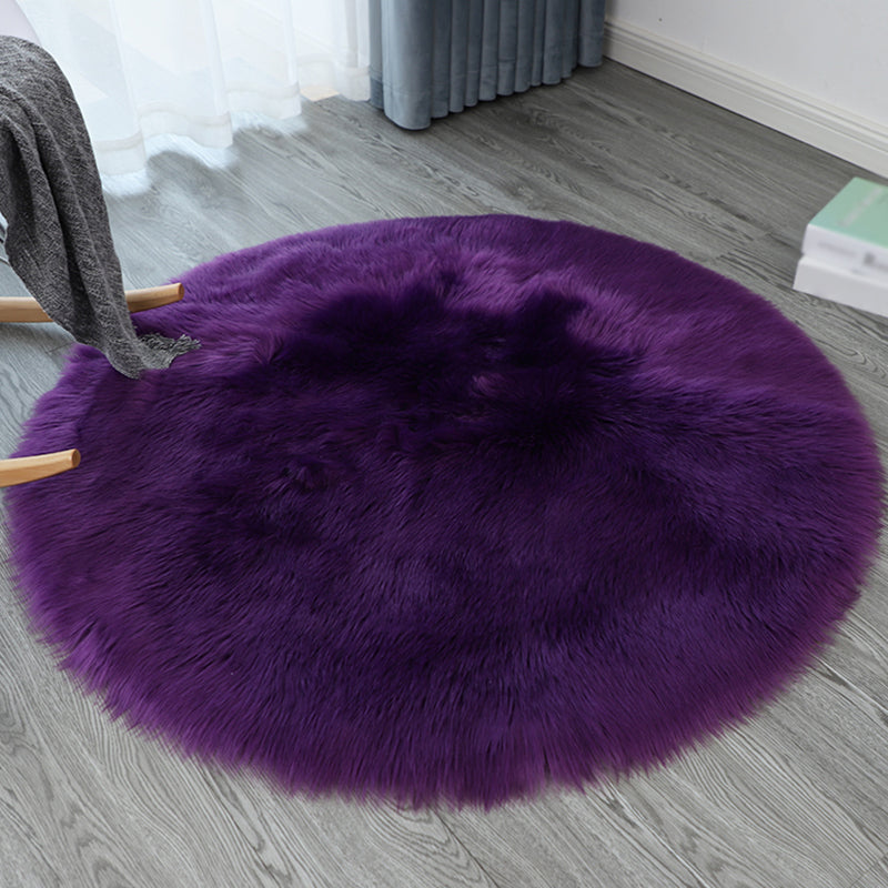 Simplicité tapis rond décontracté