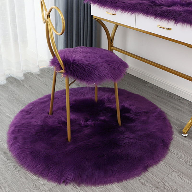 Simplicité tapis rond décontracté