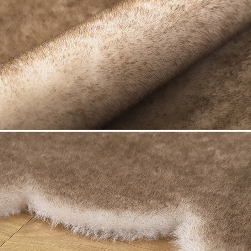 Lovely Bear shaped Rug Funky Solid Shag Carpet Polypropylene Washable Carpet for Home Decoration