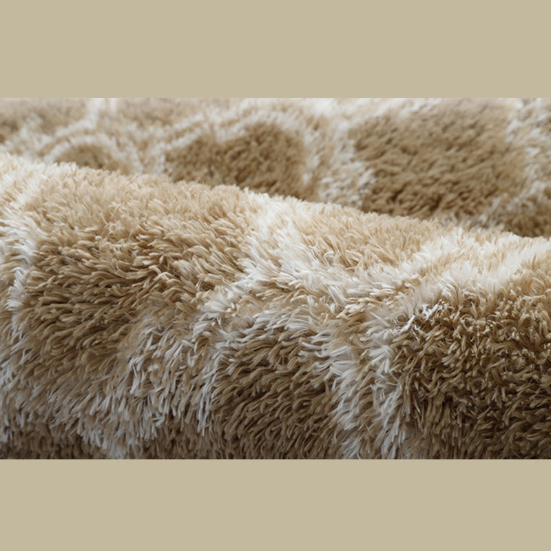 Individuality Geometry Printed Rug Modern Shag Area Carpet Non-Slip Backing Carpet for Home Decor